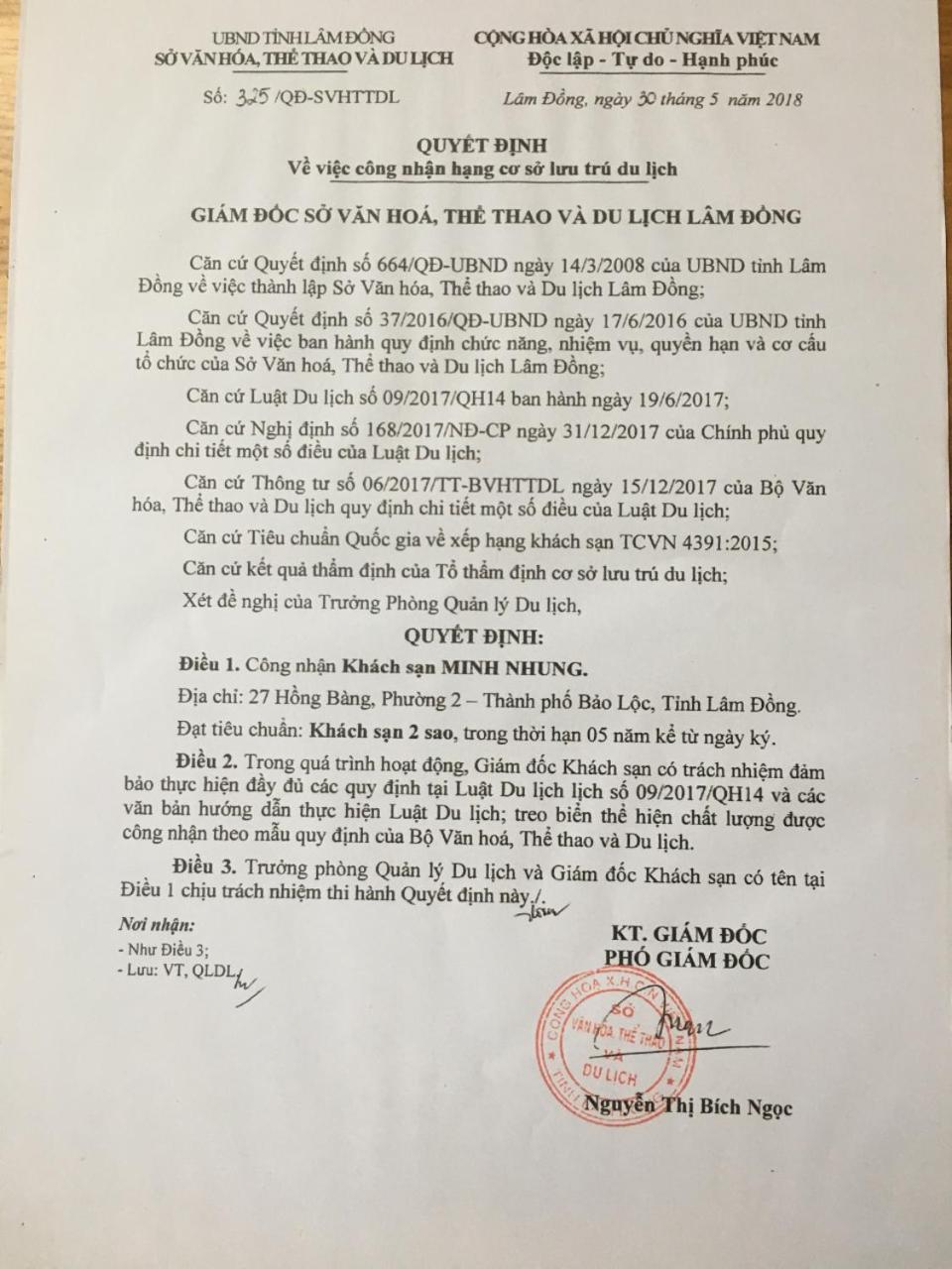 Minh Nhung Hotel Bao Loc Luaran gambar